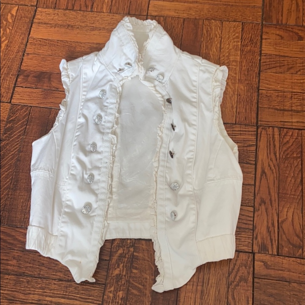 Zara white vest